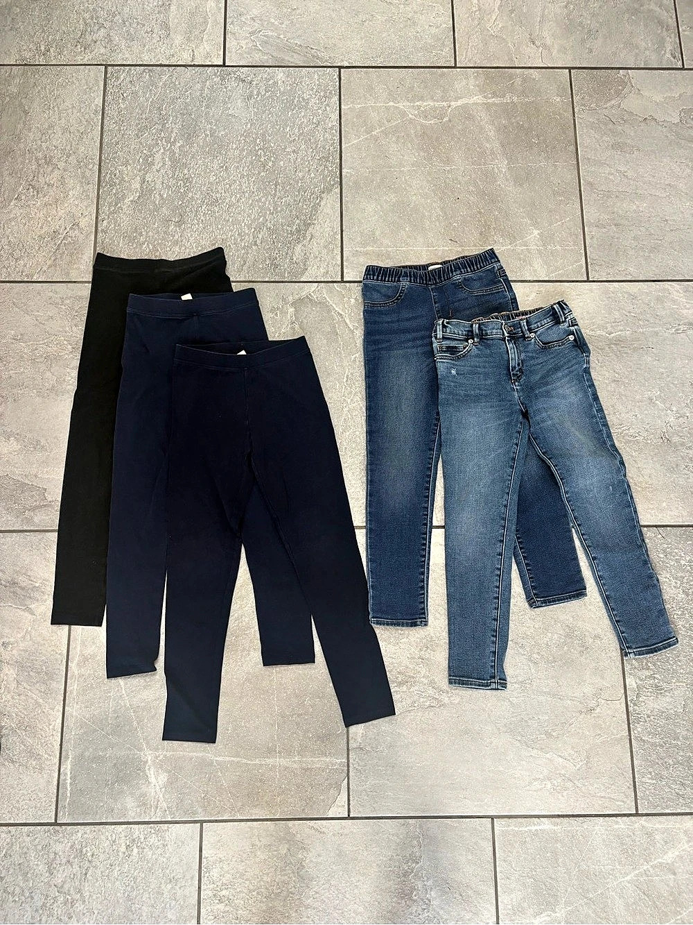 Crewcuts Girls Jeans Bundle Size 8 Blue & Black